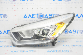 Headlight front left complete Ford Escape MK3 17-19 rest, halogen+led, light, varnish peeled, scratches