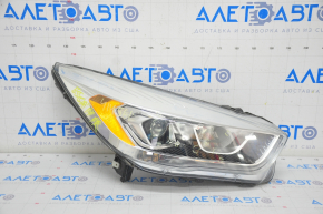 Headlight front right complete Ford Escape MK3 17-19 rest halogen+led, light, varnish peeled, sand