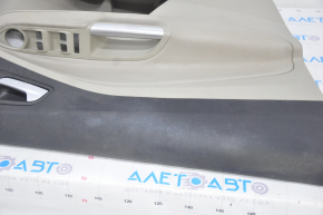 Door trim card front left Ford Escape MK3 17-19 rest, beige, armrest leather, rubbed