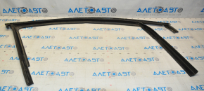 Upper front right door molding Dodge Dart 13-16 black with glass seal, scratches
