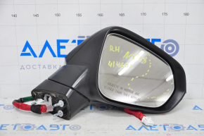 Side mirror right Lexus NX300 NX300h 18-21 15 pins, turn signal, BSM, auto-dimming, black, sand