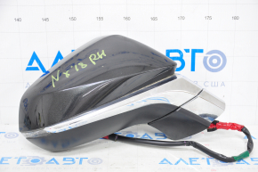 Side mirror right Lexus NX300 NX300h 18-21 15 pins, turn signal, BSM, auto-dimming, black, sand