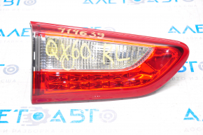 Inner taillight trunk lid left Infiniti JX35 QX60 13-15 prerest, scratch