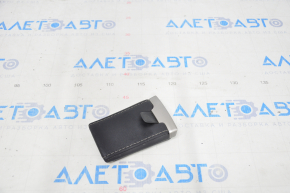 Mirror overlay center console Lexus NX300 NX300h 18-21 leather, black