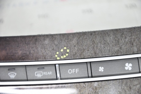 Display and climate control control Infiniti JX35 QX60 13-15 prerest, wood trim brown, scratches