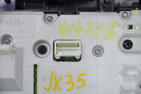 Display and climate control control Infiniti JX35 QX60 13-15 prerest, wood trim red, cracked wood, broken fastener