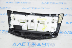 Display and climate control control Infiniti JX35 QX60 13-15 prerest, wood trim red, broken fastener