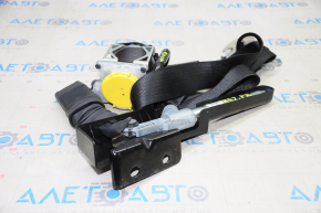 Passenger seat belt with tensioner Nissan Pathfinder 15-19 black, type 1 shot