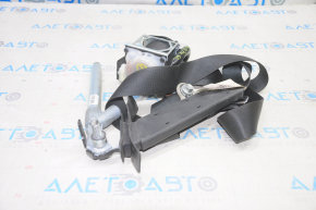 Driver's seat belt Nissan Rogue 14-20 black, broken mechanism