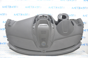 Torpedo front panel with AIRBAG Ford Escape MK3 17-19 rest, for a large monitor, black with gray inserts