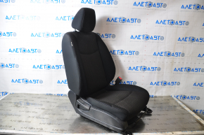 Passenger seat Nissan Leaf 13-17 without airbag, mechanical, heating, cloth black