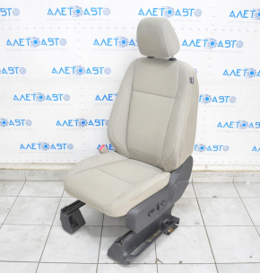 Driver's seat Ford Escape MK3 13-19 without airbag, cloth gray, electric, worn, needs cleaning