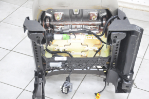 Driver's seat Ford Escape MK3 13-19 without airbag, cloth gray, electric, worn, needs cleaning