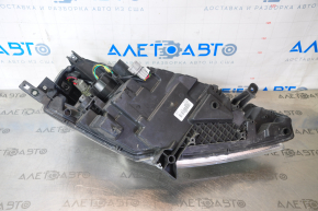 Headlight front left bare Nissan Leaf 13-17 halogen, without fastening, white cap, sand