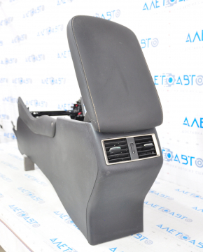 Central console armrest Lexus NX300 NX300h 18-21 leather black, scratches, for dry cleaning