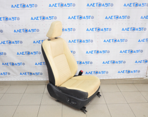 Passenger seat Lexus NX300 NX300h 18-21 without airbag, electric, leather, heated, ventilated, black-beige, electrics not working, water damage