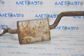 Exhaust line complete with barrel Ford Escape MK3 13 - chrome tips, with catalytic converter, rusty, dented