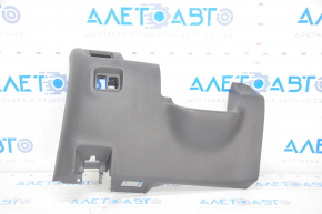 Driver's knee pad Nissan Versa 12-19 usa black, non-factory holes