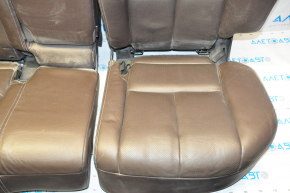 Rear row of seats 2nd row Nissan Murano z52 15-17 leather brown, scratch, scuffs