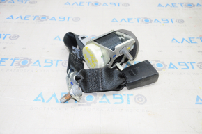 Rear seat belt central Ford Fiesta 11-19 4d black, faded