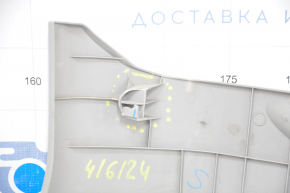 Front pillar trim lower right Toyota Camry v50 12-14 usa gray, plastic turned white, broken fastener