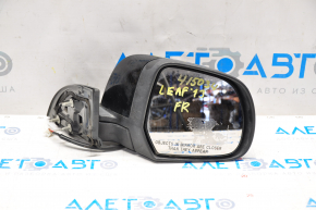 Side mirror right Nissan Leaf 13-17 3 pins, black, scratch
