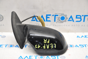 Side mirror right Nissan Leaf 13-17 3 pins, black, scratch