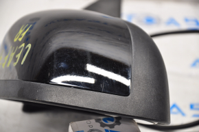 Side mirror right Nissan Leaf 13-17 3 pins, black, scratch