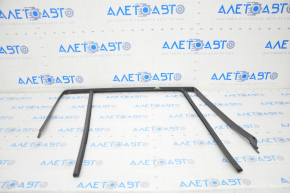 Glass seal with molding rear left BMW X3 G01 18-21 chrome