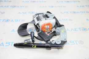 Driver's seat belt Ford Mustang mk6 15-17 coupe black, tensioner shot, cracks on the mount