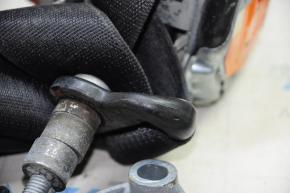 Driver's seat belt Ford Mustang mk6 15- coupe black, shot tensioner, cracks on the mount