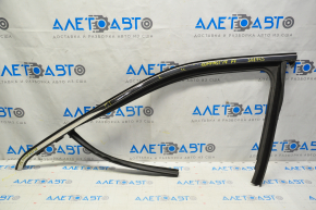 Upper front left door molding Jeep Compass 17-24 chrome with glass seal, butt, scratches, for polishing