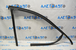 Upper door molding front left Jeep Cherokee KL 14 - chrome with glass seal, minor scratches, for polishing