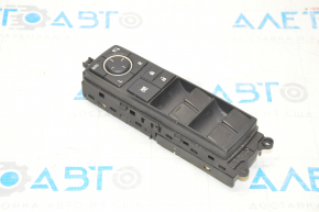 Front left window lift control Lexus RX350 RX450h 10-15 black, with auto folding mirrors