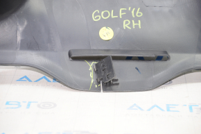 Door sill trim right VW Golf 15- 5d black, broken fastener, scratches