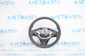 Naked steering wheel Toyota Camry v55 15-17 usa black leather red stitching, scratches