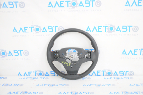 Naked steering wheel Toyota Camry v55 15-17 usa black leather red stitching, scratches