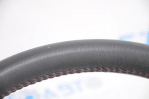 Naked steering wheel Toyota Camry v55 15-17 usa black leather red stitching, scratches