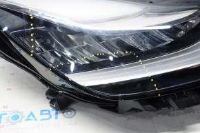 Headlight front right Tesla Model 3 18-20 LED with mount, for polishing