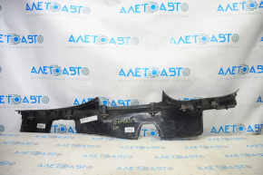 Left door sill plate for Jeep Compass 11-16, black, cracked, scratched