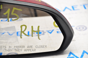 Right side mirror complete Hyundai Sonata 15-17 5 pins, red, mirror chip