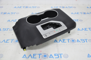 Center console trim with cup holders Toyota Camry v50 12-14 usa black, scratches, broken fastener