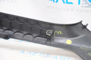 Door sill trim right VW Passat b7 12-15 USA black, broken crepe, scratches