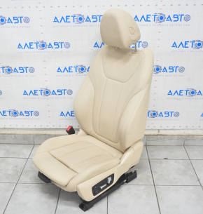 Driver's seat BMW X3 G01 18-21 with airbag, electric, beige leatherette