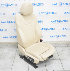 Passenger seat BMW X3 G01 18-21 with airbag, electric, beige leatherette