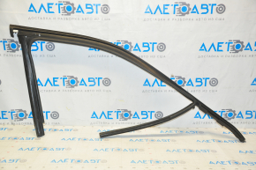Upper front left door molding Jeep Compass 17- black with glass seal, scratches