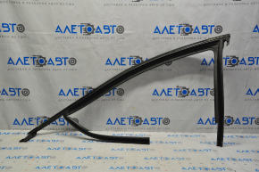 Upper front left door molding Dodge Dart 13-16 black with glass seal, scratches