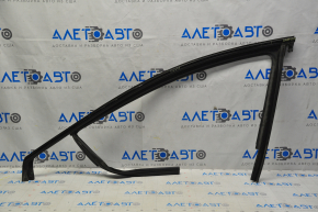 Upper front left door molding Dodge Dart 13-16 black with glass seal, scratches