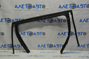 Upper rear left door molding Jeep Cherokee KL 14-22 matte, with glass seal
