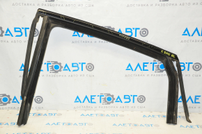 Glass seal with upper molding rear left Chrysler 200 15-17 black gloss, scratches